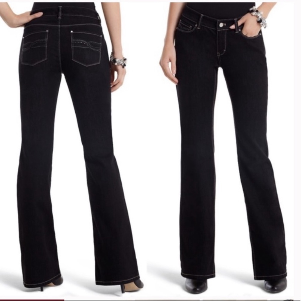 White House Black Market Black Wash Contour Jeans